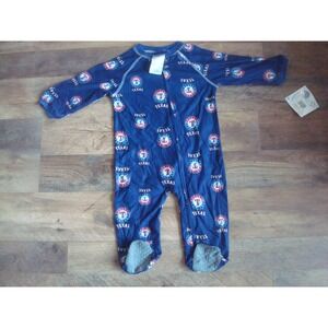 TEXAS RANGERS 6-9M   Infant/Toddler  Coverall Zip Up Sleeper ROMPER 1Z